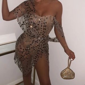 Sparkle Delight Glitter dress from Dress Mezee